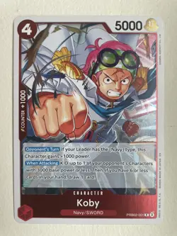One Piece TCG Koby R PRB02-001 ENGLISH The Best Vol. 2 - Image 1