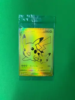 POKEMON SEALED PIKACHU V SWSH145 CELEBRATIONS GOLD PROMO - Image 1