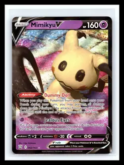 💥 Mimikyu V 062/163 Battle Styles - Holo - Ultra Rare Pokemon Card TCG - Image 1