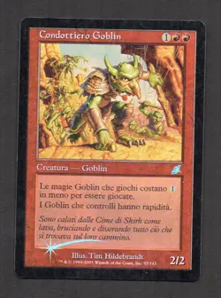 MtG FOIL Condottiero Goblin Goblin Warchief FOIL (Scourge) - Image 1