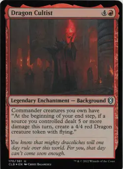 Dragon Cultist - FOIL - U Commander Legends: Battle for Baldur's Gate 170 - MTG - Image 1