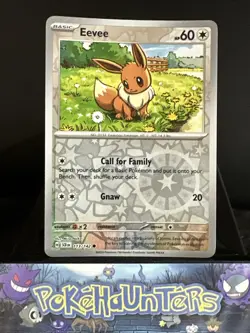Pokemon Card Eevee 113/142 Stellar Crown Reverse Holo Rare Near Mint - Image 1