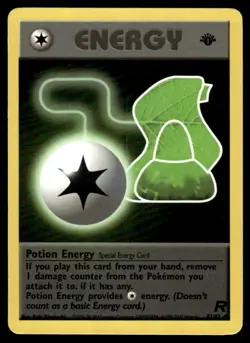 Pokemon TCG Team Rocket 1st Edition #82/82 Potion Energy LP+ - Image 1