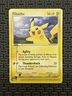2004 Pokemon TCG EX Team Magma vs Aqua Pikachu #43/95 LP/MP - Image 1