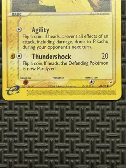 2004 Pokemon TCG EX Team Magma vs Aqua Pikachu #43/95 LP/MP - Image 5