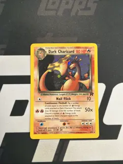 Pokemon Dark Charizard Holo 4/82 Team Rocket Set MP-HP+ See Photos - Image 1