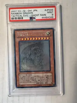 PSA 9 Yu-Gi-Oh Rainbow Dragon TAEV-JP006 Ghost Japanese #JP006 - Image 2