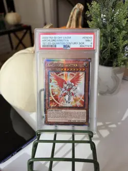 Yu-Gi-Oh! Archlord Kristya 1st Ed. Quarter Century Secret Rare VASM-EN048 PSA 9 - Image 1
