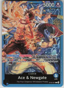 One Piece TCG Ace & Newgate L Starter Deck 22: Ace & Newgate ST22-001 - Image 1