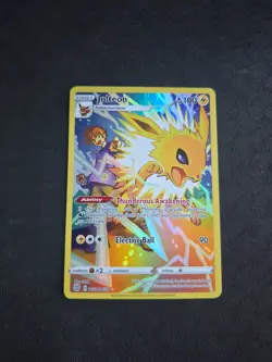 Jolteon 2022 Pokemon SWSH Brilliant Stars Trainer Gallery Holo Rare #TG04/TG30 - Image 2