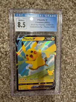 Graded slab pokemon card lot collection, mew, pikachu. CGC graded - Image 4