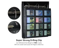 Vibrant Green 12-Pocket Card Binder - Holds 1920 Trading Cards - Archival Album - Image 5