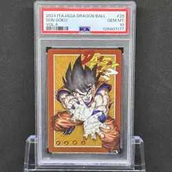PSA 10 Japanese Dragon Ball Itajaga Card Son Goku Full Art Rare Vol.4 29 CR - Image 1