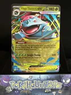 Pokemon Card Mega Venusaur EX 003/132 Double Rare Mega Evolution Base Set NM - Image 1