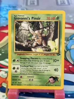 Pokemon TCG Card Giovanni's Pinsir Gym Challenge #24/132 Unlimited Rare - Image 1