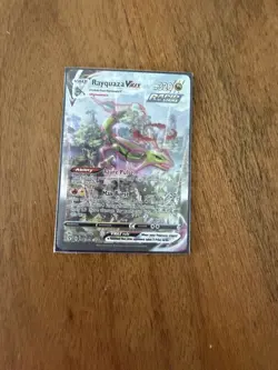 Pokemon TCG Rayquaza VMAX Holo Ultra Rare Card Evolving Skies 111/203 NM/LP - Image 1