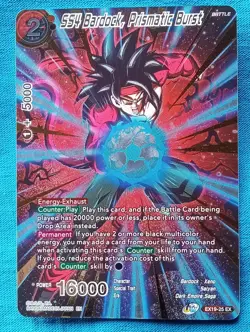 Dragonball Super Cards - SS4 Bardock, Prismatic Burst - EX19-25 - Near Mint! - Image 1
