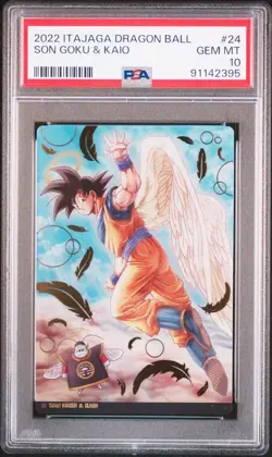 PSA 10 Dragon Ball Japanese Itajaga Plastic Card Son Goku & Kaio Secret Engel - Image 1