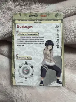 Naruto Kayou English Series 2 Card - Hinata Hyuga - NRSA02-SSR-018L3 - Image 2