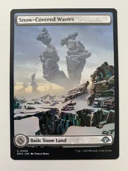 Snow-Covered Wastes (0309) *Non-Foil* BORDERLESS MH3 MTG NM/MT Combined Shipping - Image 1