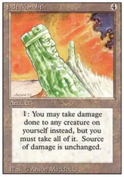 1 x Jade Monolith - Revised Edition - Light Play - MTG - Image 1