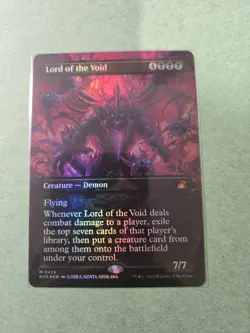 Lord Of The Void - FOIL ANIME BORDERLESS - NM Ravnica Remastered 0424 - MTG - NM - Image 1