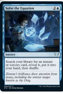 4 X MTG Solve the Equation - Strixhaven: School of Mages - NM/M booster fresh - Image 1