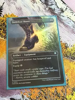 Swiftfoot Boots *** Borderless *** - MTG FDN Foundations - NM/MINT Foil - Image 2