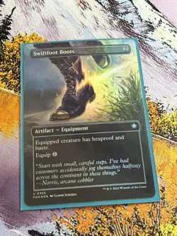 Swiftfoot Boots *** Borderless *** - MTG FDN Foundations - NM/MINT Foil - Image 4
