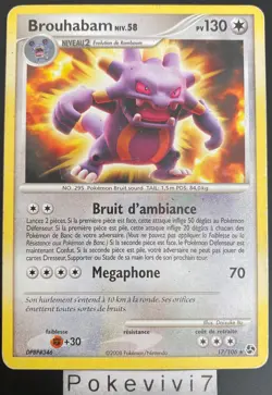 Carte Pokemon BROUHABAM 17/106 Rare Diamant et Perle D&P FR OCCASION - Image 1