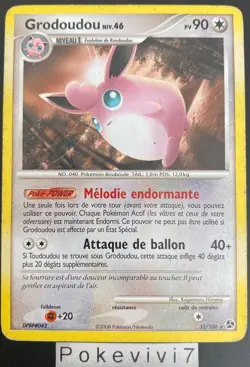 Carte Pokemon GRODOUDOU 32/106 Rare Diamant et Perle D&P FR OCCASION - Image 1