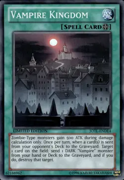 Vampire Kingdom - Super Rare Limited Edition JOTL-ENDE4 - NM - YuGiOh - Image 1