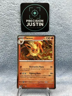 Flareon 167 Cosmos Holo Swirl Black Star Promo Prismatic Evolutions Pokemon TCG - Image 1