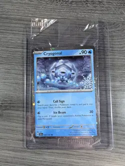 SEALED Cryogonal 047/191 Holiday Calendar Snowflake Stamp Cosmos Holo Pokemon - Image 1