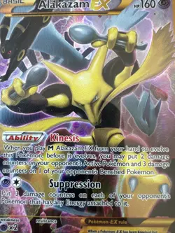 2016 POKEMON XY FATES COLLIDE SECRET #125 FULL ART/ALAKAZAM EX PSA 7 - Image 4