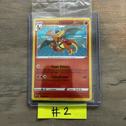 Special Delivery Charizard Pokemon Center Promo Card Holo (SWSH075) - SEALED - Image 1