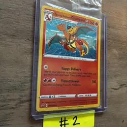 Special Delivery Charizard Pokemon Center Promo Card Holo (SWSH075) - SEALED - Image 2
