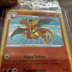 Special Delivery Charizard Pokemon Center Promo Card Holo (SWSH075) - SEALED - Image 3