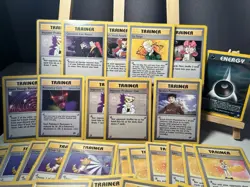 Pokemon WOTC Trainer Bundle + 1st Edition Darkness Energy LP+ All Vintage Cards - Image 2