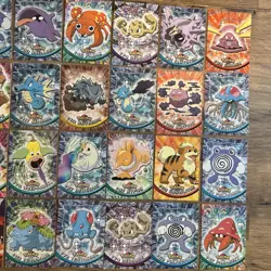 Pokemon Cards Topps Bundle x40 - 1 Holo Mixed Conditions - Blue & Green Labels - Image 3