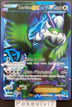 Pokemon Card BOREAS 114/116 EX Full Art FA Black and White B&W FR USED - Image 1
