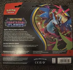 Pokemon TCG: Phantasmal Flames Blister Pack (3 Boosters + Promo) - Sealed - Image 2