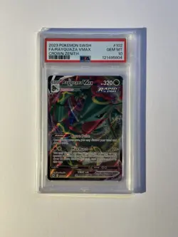 Pokemon TCG Rayquaza VMAX Crown Zenith Card #102/159 PSA 10 - Image 1