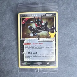Pokemon Greninja Star Promo SWSH144 130HP Mist Slash 25th Anniversary TCG - Image 1