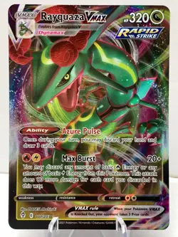 Pokemon Rayquaza VMAX 111/203 Evolving Skies Sword & Shield ULTRA RARE - Image 2