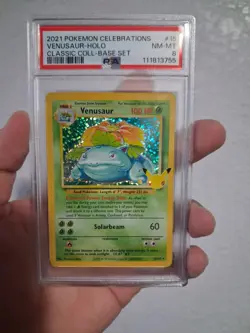 2021 POKEMON CELEBRATIONS CLASSIC COLL #15 VENUSAUR-HOLO PSA 8 - Image 1