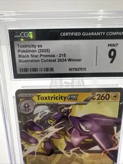 Toxtricity EX Illustration Contest 2024 215 Black Star Promo Pokemon TCG CGC 9 - Image 2