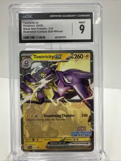 Toxtricity EX Illustration Contest 2024 215 Black Star Promo Pokemon TCG CGC 9 - Image 4