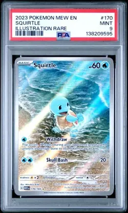 PSA MINT 9 - Squirtle #170 Pokemon Scarlet & Violet 151 Holo - Image 1