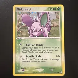 Pokemon TCG 71/112 Nidoran FireRed and LeafGreen Reverse Holo - Image 1